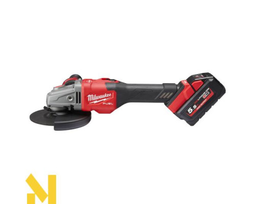 Болгарка (кутова шліфмашина) акумуляторна Milwaukee M18FHSAG125XB-0X + абразивні диски SCS41/125 PRO+ 50 шт.