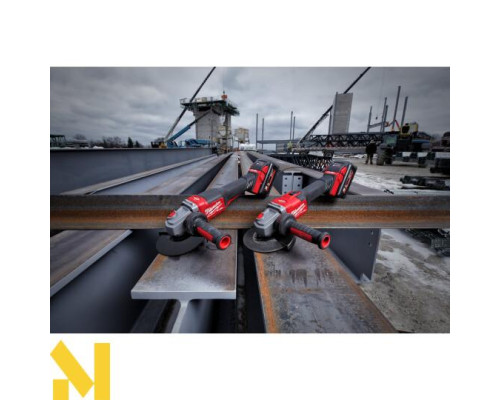 Болгарка (кутова шліфмашина) акумуляторна Milwaukee M18FHSAG125XB-0X + абразивні диски SCS41/125 PRO+ 50 шт.