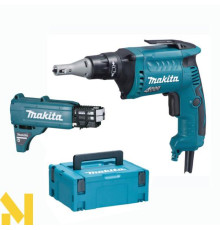 Шуруповерт для гіпсокартону мережевий Makita FS4000JX2
