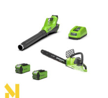 Набір інструментів акумуляторних GreenWorks G40AB + GD40CS40