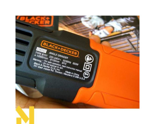 Болгарка (кутова шліфмашина) Black&Decker G650