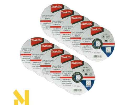 Болгарка (кутова шліфмашина) Makita GA4530R +  відрізні круги D-18661x10