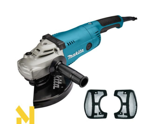Болгарка (кутова шліфмашина) Makita GA9020RF + комплект пилозахисних фільтрів