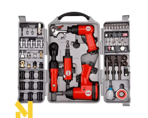 Набір інструментів пневматичних Hecht 002075E, 71 шт