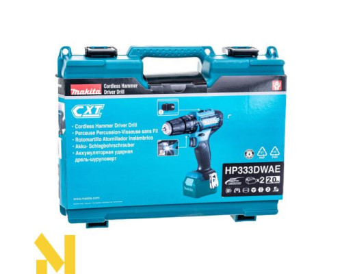 Акумуляторна ударна дриль-шуруповерт Makita HP333DWAE