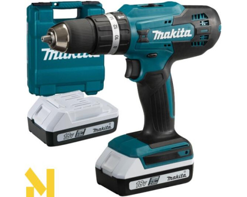 Дриль-шуруповерт акумуляторний ударний Makita HP488DWAE