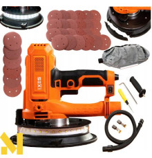 Шліфмашина ексцентрикова для стін і стелі Scheppach IX-WS300 LED + папір