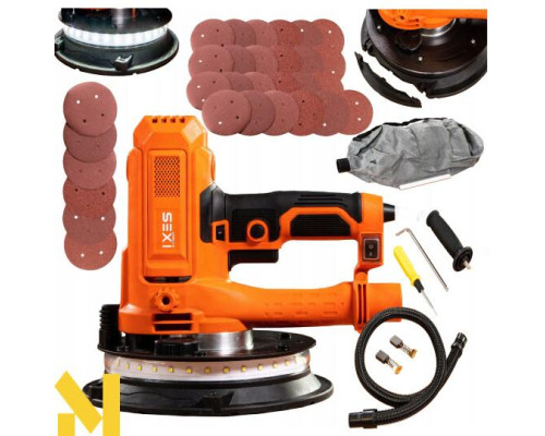 Шліфмашина ексцентрикова для стін і стелі Scheppach IX-WS300 LED + папір