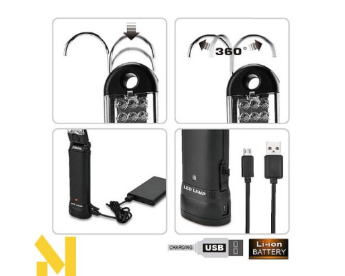 Ліхтар світлодіодний (Micro USB 5V) TOPTUL JJAT0105