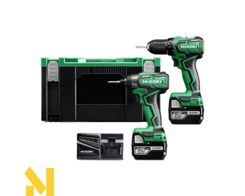 Набір інструментів акумуляторних Hikoki KC18DDWAZ (WH18DDW4Z + DS18DDW4Z) (без АКБ та ЗП)