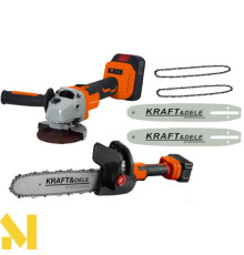 Міні-пила  + болгарка акумуляторна Kraft&Dele KD10624