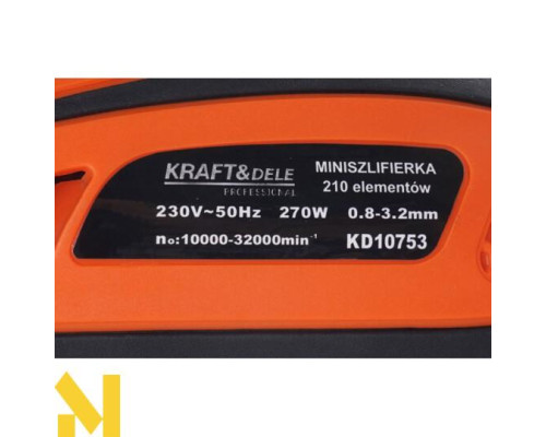 Пряма шліфмашина Kraft&Dele KD10753