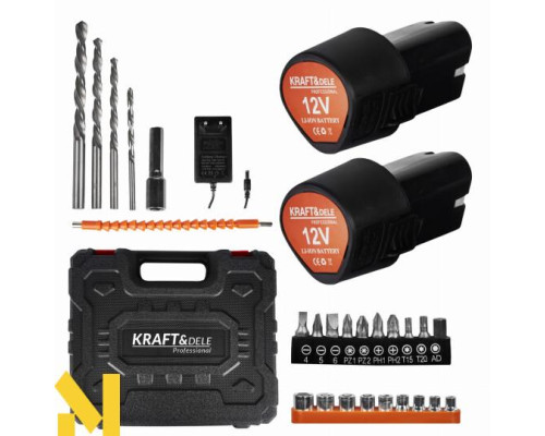 Дриль-шуруповерт акумуляторний Kraft&Dele KD3085