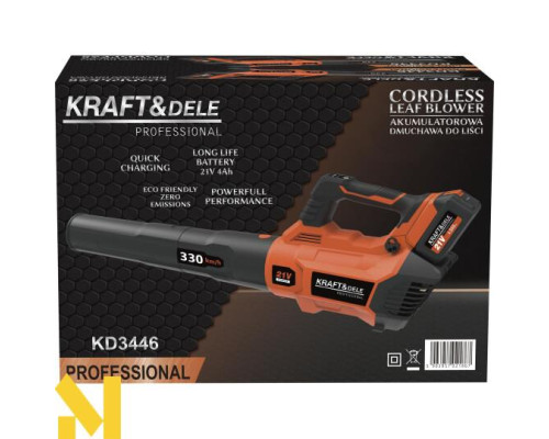Повітродувка садова акумуляторна Kraft&Dele KD3446