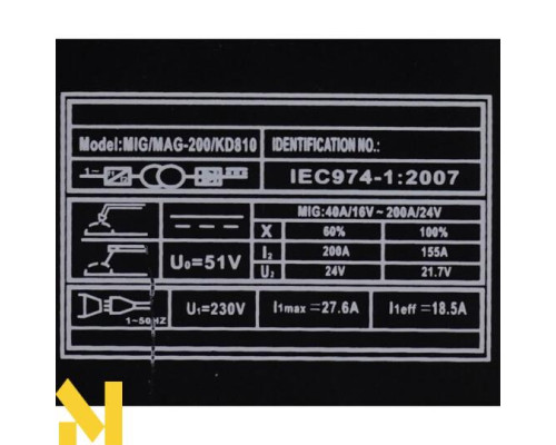 Зварювальний напівавтомат Kraft&Dele KD810