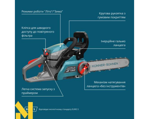Бензопила Konner&Sohnen KS CS18G-14C