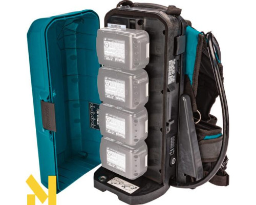 Набір Makita газонокосарка LM001CZ + рюкзак для акумуляторів PDC01 + набір акумуляторів (198091-4)