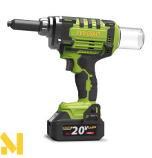 Заклепочник акумуляторний Procraft PRG20 (2 АКБ та ЗП)