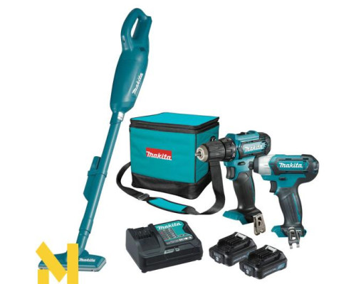 Набір інструментів акумуляторних Makita CLX224SA + пилосос Makita CL106FDZ