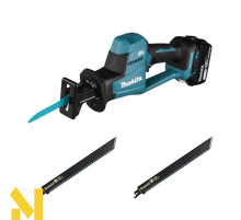 Пила шабельна акумуляторна Makita DJR189Z + АКБ BL1830B + пиляльні полотна B-52124x2 (без ЗП)