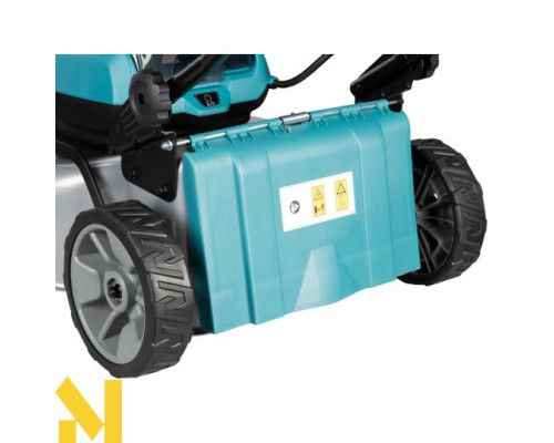 Газонокосарка акумуляторна Makita DLM466Z + 197629-2 (BL1850B x 2, DC18RD, Makpac3)