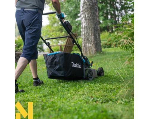 Газонокосарка акумуляторна Makita DLM466Z + 197629-2 (BL1850B x 2, DC18RD, Makpac3)