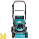 Газонокосарка акумуляторна Makita DLM466Z + 197629-2 (BL1850B x 2, DC18RD, Makpac3)