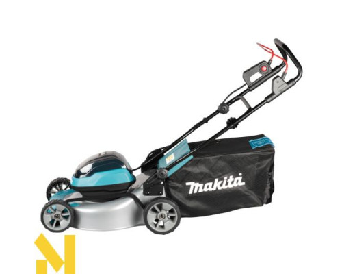 Газонокосарка акумуляторна Makita DLM466Z + 197629-2 (BL1850B x 2, DC18RD, Makpac3)