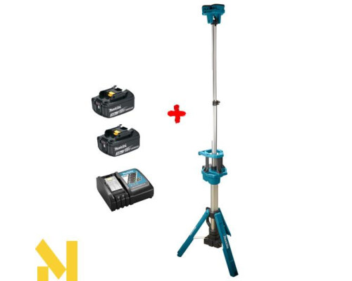 Ліхтар акумуляторний зі стійкою Makita DML814 + BL1830B x2 + DC18RC