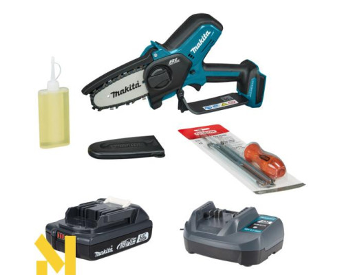 Міні-пила акумуляторна акумуляторна Makita DUC101Z + BLB182 + DCB18WA