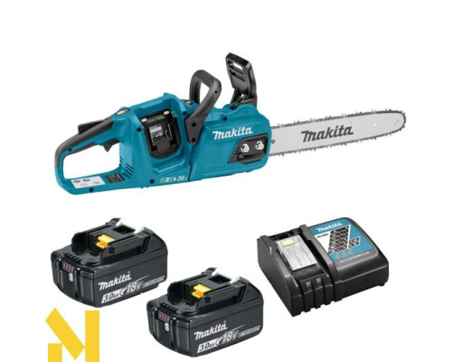 Пила ланцюгова акумуляторна Makita DUC355+DC18RC+BL1830Bх 2 шт