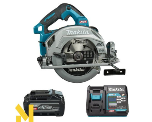 Пила дискова акумуляторна Makita HS004GZ01 + DC40RA + BL4040F