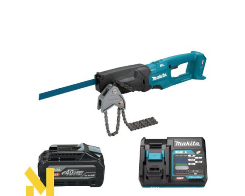 Пила шабельна акумуляторна Makita JR003GZ + DC40RA + BL4040F