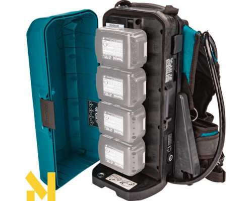 Повітродувка садова акумуляторна Makita UB001CZ + портативний рюкзак для акумуляторів PDC01 (без АКБ та ЗП)