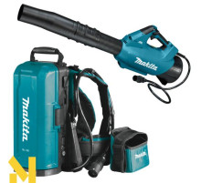 Повітродувка садова акумуляторна Makita UB001CZ + портативний рюкзак для акумуляторів PDC01 (без АКБ та ЗП)