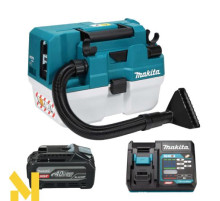 Пилосос акумуляторний Makita VC014GLZ + DC40RA + BL4040F
