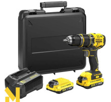 Дриль-шурупокрут акумуляторний безщітковий ударний STANLEY FATMAX SFMCD721D2K
