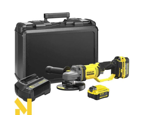 Болгарка (кутова шліфмашина) акумуляторна STANLEY FATMAX SFMCG400M2K