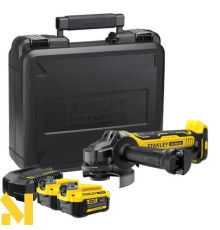 Болгарка (кутова шліфмашина) акумуляторна безщіткова STANLEY FATMAX SFMCG700M2K