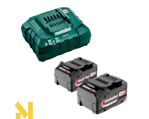 Набір інструментів акумуляторних Metabo W 18 7-125 + BS 18 Quick + KH 18 LTX 24 + BSA 14.4-18 LED, 2 акб 18V 4 Ah, з/п ASC 55 в сумці