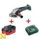 Болгарка (кутова шліфмашина) акумуляторна Metabo WB 18 LTX BL 125 Quick LiHD 5.5 Ач