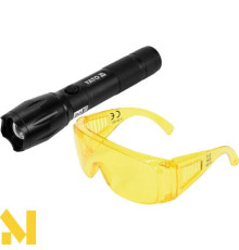 Ліхтар ультрафіолетовий акумуляторний Yato YT-08587 з окулярами
