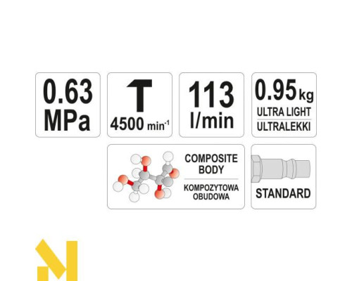 Відбійний молоток пневматичний Yato YT-09904