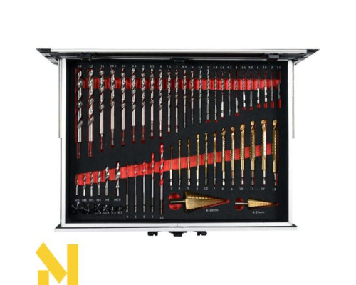 Дриль-шуруповерт акумуляторний Yato YT-44250 з комплектом аксесуарів