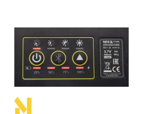 Ліхтар акумуляторний з гучномовцем Yato YT-81808