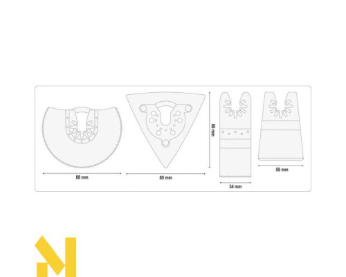 Багатофункціональний інструмент (реноватор) акумуляторний YATO YT-82819 (без АКБ та ЗП)
