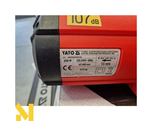 Пила ланцюгова електрична YATO YT-84870