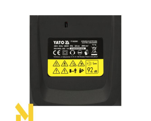 Газонокосарка електрична YATO YT-852081