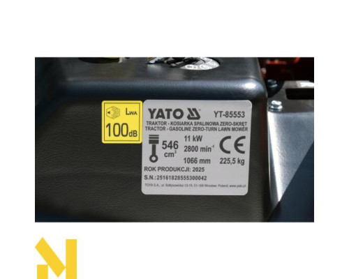 Садовий трактор бензиновий YATO YT-85553