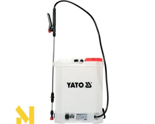 Обприскувач акумуляторний ранцевий з сонячною батареєю Yato YT-86220